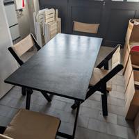 tavolo e sedie pieghevoli Fratelli reguitti