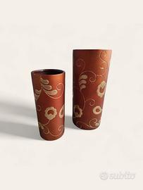Set 2 Vasi Cilindrici Ramati – Decorazione