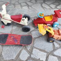 macchinine skateboard e triciclo da esterno