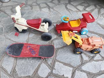 macchinine skateboard e triciclo da esterno