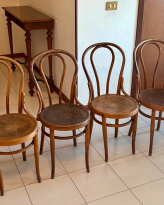 4 Sedie viennesi originali Jacob&Josef Kohn