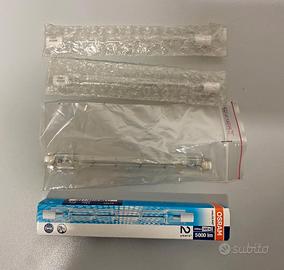 4x lampada alogena r7s OSRAM TOSHIBA ECC.