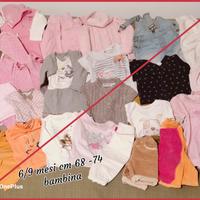 abbigliamento neonata misto 6/9 mesi cm 68 -74 usa