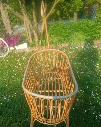 culla di legno vintage