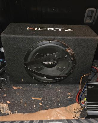 Kit car audio Subwoofer Hertz + Amplificatore JVC 