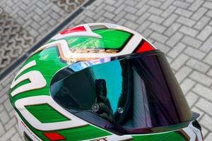 Casco integrale tricolore visiera iridium xxl