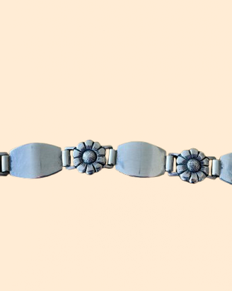 Bracciale artigianale in argento 900 vintage