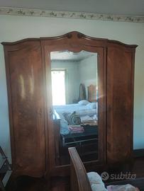 mobili in puro legno massello intarsiati anni 50
