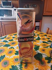 porta bottigli con orologio Martini