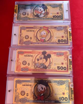 Banconote Gold Disney