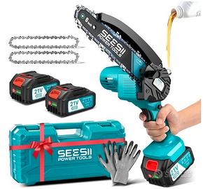 Motosega a Batteria 8000mAh, 900W 6