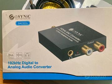 Convertitore DAC 192 Khz eSynic