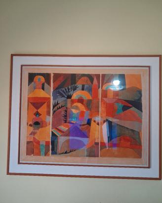 stampa con passepartout ,cornice e vetro