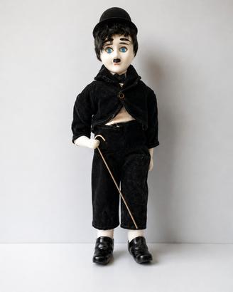 Bambola Charlie Chaplin porcellana 