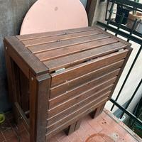 Tavolo pieghevole in legno