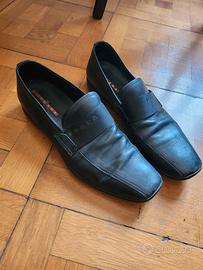 mocassini prada taglia 45 neri