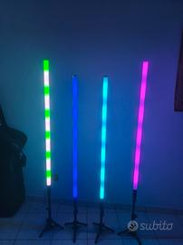 LUCI DJ TUBI LED FESTA 4 PEZZI