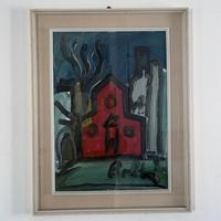 Quadro Gustavo Boldrini, atutenticato e notariato