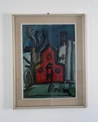 Quadro Gustavo Boldrini, atutenticato e notariato