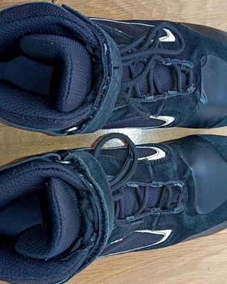 Scarpe da uomo da moto   -   Nero e bianco     -