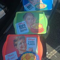 Vassoi Kellogg’s vintage retrò originali