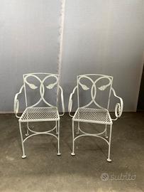 sedie in ferro battuto