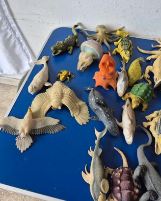 Lotto di 51 Animali Assortiti in Gomma Morbida