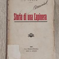 Storia di una capinera Giovanni Verga 1913 Casa ed