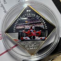 FERRARI F10 Alonso Bahrain Moneta da 1$ Palau 2010