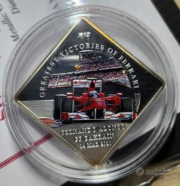 FERRARI F10 Alonso Bahrain Moneta da 1$ Palau 2010