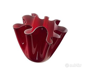 Vaso Venini “Fazzoletto” medio rosso