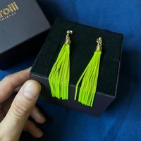 Stroili Oro Orecchini Verde Fluo Oro Eleganti