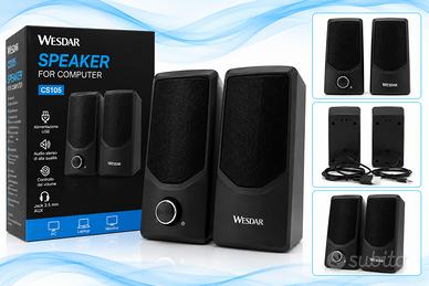 WESDAR CS105 – Altoparlanti Stereo per PC USB 3W c