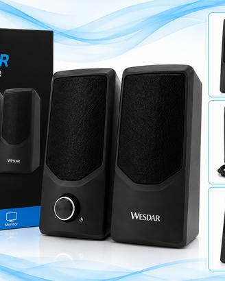 WESDAR CS105 – Altoparlanti Stereo per PC USB 3W c