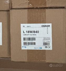 200x lampade Osram L 18w/840