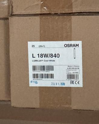 200x lampade Osram L 18w/840