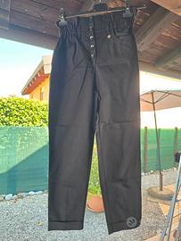 Pantaloni neri donna XS bottoni