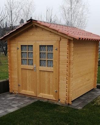 CASETTA DI LEGNO ADELINA 240x240x222h