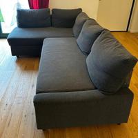 Divano angolare con letto estraibile