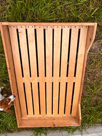 Cuccia in legno massello e doghe