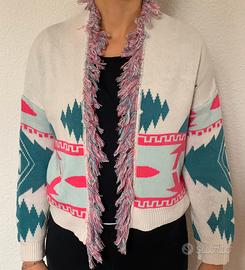 Cardigan corto con stampa azteca - brand:Susy Mix