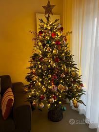 Albero di Natale slim 180h x 90 diametro con luci