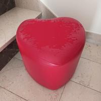 Pouf a forma di cuore