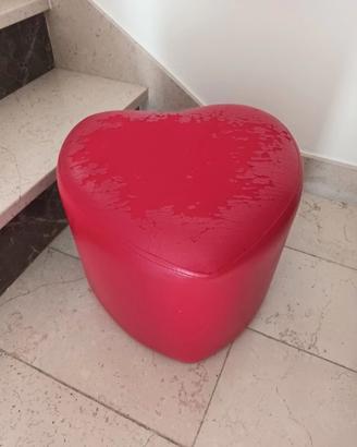 Pouf a forma di cuore
