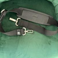 Tracolla nera cartella pelle Filofax