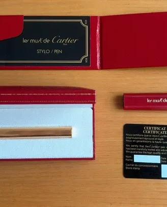 Must de Cartier Vintage Gold-Plated Pen - Full Set