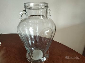 Grande vaso di vetro 