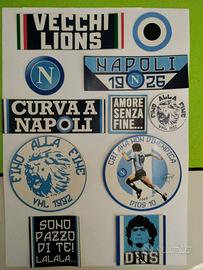 11 ADESIVI ULTRAS VECCHI LIONS NAPOLI CURVA A PAPE