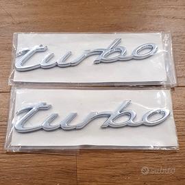 Porsche scritte adesive "turbo"