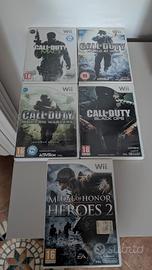 5 Giochi Nintendo Wii / Call of Duty + Metal of...